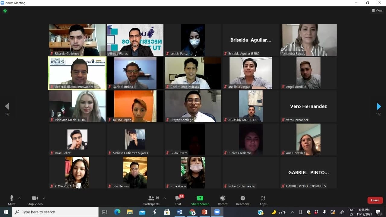 Concluye diplomado en liderazgo de Tijuana Innovadora “Para Transformar Tijuana”