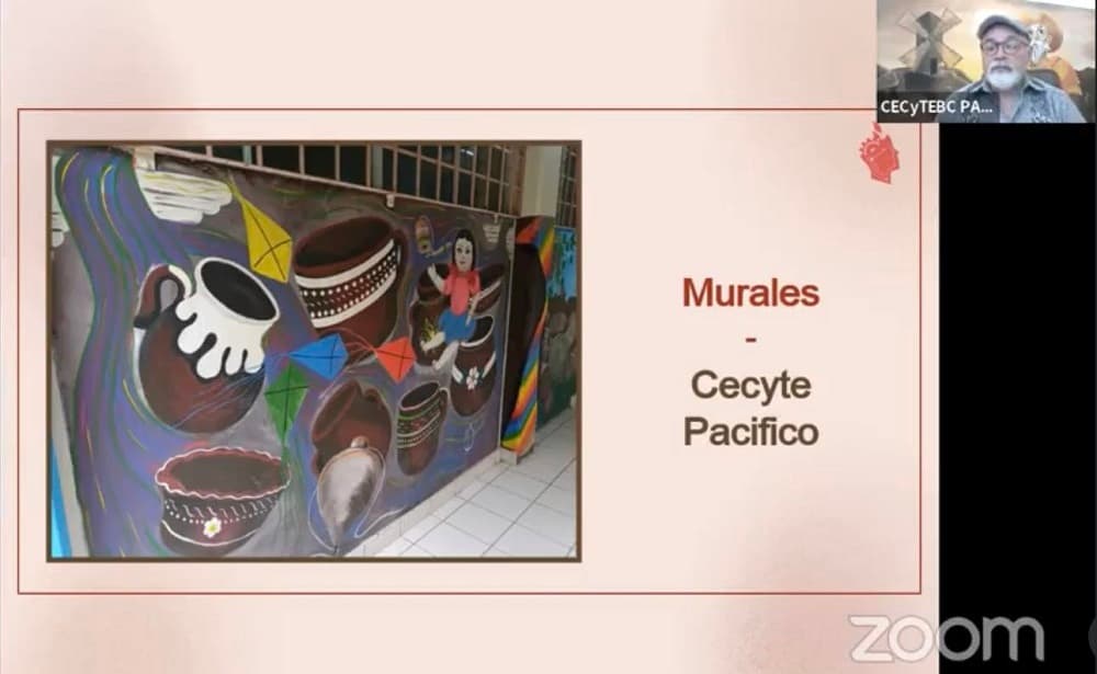 Dan a conocer proyecto de arte mural en CECyTE Pacífico
