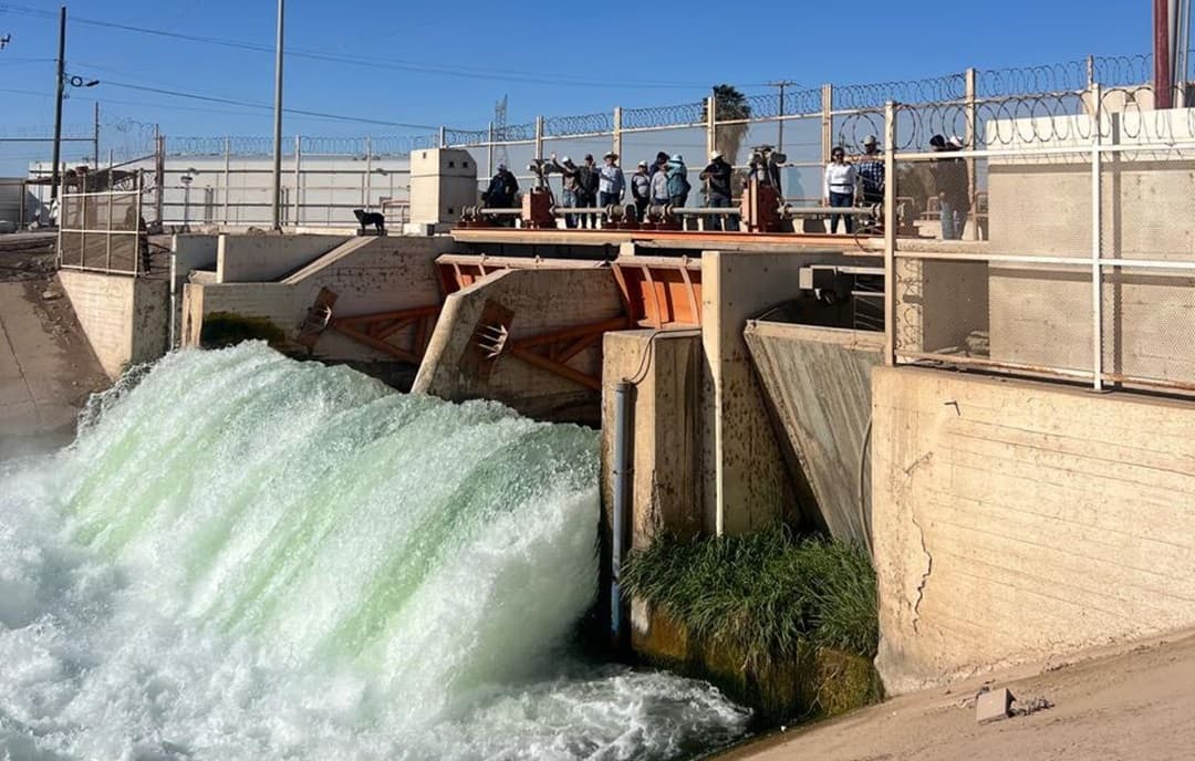 Muestran recorrido del agua de Estados Unidos a Tijuana